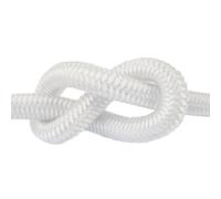 DQ-PP | Corde ÉLASTIQUE | Blanc | 4 millimètres | 50 Metre | Sandow | Cable Souple | polypropylène tissé - Silicone Latex Coeur