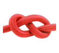 DQ-PP | Corde ÉLASTIQUE | Rouge | 6 millimètres | 10 Metre | Sandow | Cable Souple | polypropylène tissé - Silicone Latex Coeur