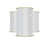 DQ-PP Corde en caoutchouc blanc - 10 mm - 15 m - Expander - Cordon élastique en caoutchouc - Corde de serrage pour bâche