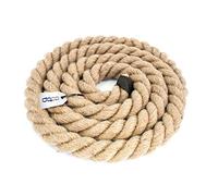 DQ-PP Corde en Jute | 30m | 46mm d'épaisseur | Naturel Fil de Jute | Ficelle de Jute | Naturelle Deco Cordelette Balancoire Jardin