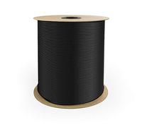 DQ-PP Corde en polypropylène - 5 mm - 15 m - Noir - Corde en polypropylène - Corde tressée - Corde en textile - Corde de serrage - Corde d'escalade