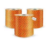 DQ-PP Corde Polypropylene | Orange | 200 mètres | 10 millimètres d'épaisseur | Grapin Cordage | Marine Ficelle | Filet Cordage Cordelette Levage Escalade
