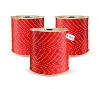 DQ-PP Corde Polypropylene | Rouge | 20 mètres | 2 millimètres d'épaisseur | Grapin Cordage | Marine Ficelle | Filet Cordage Cordelette Levage