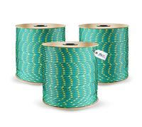 DQ-PP Corde Polypropylene | Vert | 50 mètres | 6 millimètres d'épaisseur | Grapin Cordage | Marine Ficelle | Filet Cordage Cordelette Levage