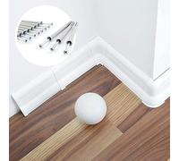 [DQ-PP] Embout droite 62mm en PVC blanc, pour plinthes aspect stratifié en plastique PVC