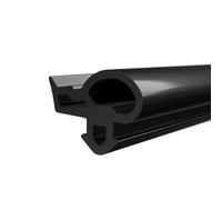 DQ-PP Joint d’étanchéité pour fenêtre - Noir - 10 m - S-1628 - Pour fenêtres DECCO en PVC - Joint en caoutchouc - Joint d’étanchéité en plastique pour fenêtre - Joint de profil pour porte et fenêtre