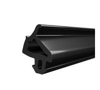 DQ-PP Joint de fenêtre - Noir - 10 m - S-1386 - Universel - Joint d'étanchéité en caoutchouc - Joint de fenêtre en plastique - Joint profilé de porte