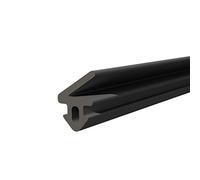 DQ-PP Joint de fenêtre | Noir | 5 m | S-1125 Panorama | Fenêtre en PVC | Joint d'étanchéité en caoutchouc | Joints de fenêtre en plastique | Joint profilé en aluminium