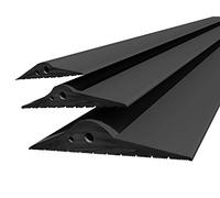 DQ-PP | JOINT DE PORTE DE GARAGE | 2,5m | 15mm x 80mm | noir | Scellage de sol | Seuil en caoutchouc EPDM | 1,5cm x 8cm
