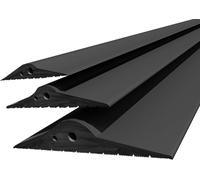 DQ-PP | JOINT DE PORTE DE GARAGE | 2m | 15mm x 80mm | noir | Scellage de sol | Seuil en caoutchouc EPDM | 1,5cm x 8cm