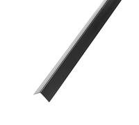 DQ-PP PROFIL D'ANGLE - 25x25 mm - 5 m (5x 1 m) - Couleur: Noir - Matériau: PVC - Profil d'angle en plastique - Protection des angles extérieurs - Profil mural L - Profil d'angle en plastique
