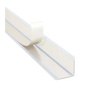 DQ-PP Profil d'angle auto-adhésif - Adhésif extérieur - Dimensions : 40 x 40 mm - Longueur : 20 m (10 x 2 m) - Couleur : blanc - Matériau : PVC - Baguette d'angle en plastique - Protection des bords