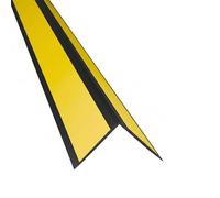 DQ-PP Profil d'angle auto-adhésif - Adhésif intérieur - Dimensions : 20 x 20 mm - Longueur : 16 m (8 x 2 m) - Couleur : noir - Matériau : PVC - Baguette d'angle en plastique - Protection des bords