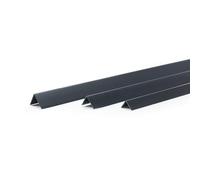 DQ-PP Profil d'angle - Dimensions : 25 x 25 mm - Longueur : 20 m (10 x 2 m) - Couleur : noir - Matériau : PVC - Cornière en plastique - Protection des bords - Profilé d'angle mural - Profilé d'angle