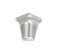 DQ-PP Profilé d'angle intérieur - Aluminium satiné - 38 x 50 mm - PVC - Plinthe de finition pour plan de travail - Barre de finition - Barre de finition - Barre de finition - Barre de finition - Barre