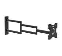 DQ WALL SUPPORT Rotate XL Support TV Mural, Long Bras pivotant Distance, allonger, pivoter, Incliner, Tourner, TV env. 27-55 Pouces - 25 kg, jusqu'à VESA 200x200mm (Noir, 108,5 cm / 25 kg)