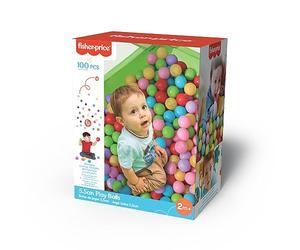 DQB DeQUBE Fisher Price - Pack de 100 balles Multicolores - 6 Couleurs différentes - Diamètre 5,5 cm (Deqube 920D00176)