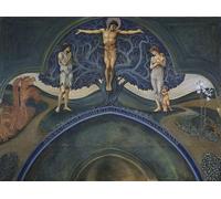 DQCJIYIGL Célèbre Art Décorative Imprimé Sur Toile Arbre de vie par Edward Burne Jones Imprimer Affiche Pour la Décoration de Bureau 60x90cm