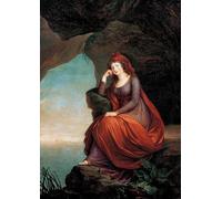 DQCJIYIGL Célèbre Art Décorative Imprimé Sur Toile Comtesse Maria a Hermengilde Esterházy Née Princesse par Elisabeth Louise Vigée Lebrun Imprimer Affiche Pour la Décoration de Bureau 60x90cm