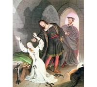 DQCJIYIGL Célèbre Art Décorative Imprimé Sur Toile Faust de Ludwig Schnorr Von Carolsfeld Imprimer Affiche Pour la Décoration de Bureau 60x90cm