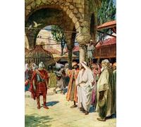 DQCJIYIGL Célèbre Art Décorative Imprimé Sur Toile Jesus Heals a Centurion S Servant Bible par William Brassey Hole Imprimer Affiche Pour la Décoration de Bureau 60x90cm