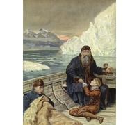 DQCJIYIGL Célèbre Art Décorative Imprimé Sur Toile le dernier d'Henry Hudson par John Collier Imprimer Affiche Pour la Décoration de Bureau 60x90cm