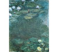 DQCJIYIGL Célèbre Art Décorative Imprimé Sur Toile Les Nymphéas de Claude Monet Imprimer Affiche Pour la Décoration de Bureau 60x90cm
