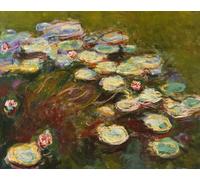DQCJIYIGL Célèbre Art Décorative Imprimé Sur Toile Nymphéas Détail de l'huile sur toile de Claude Monet Imprimer Affiche Pour la Décoration de Bureau 60x90cm