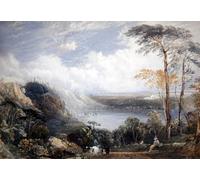 DQCJIYIGL Célèbre Art Décorative Imprimé Sur Toile Paysage par Mallord William Turner Imprimer Affiche Pour la Décoration de Bureau 60x90cm