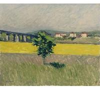 DQCJIYIGL Célèbre Art Décorative Imprimé Sur Toile Pont des Prairies à Dargenteuil par Gustave Caillebotte Imprimer Affiche Pour la Décoration de Bureau 60x90cm