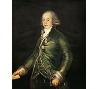 DQCJIYIGL Célèbre Art Décorative Imprimé Sur Toile Portrait de Mariano Luis De Urquijo Y Muga par Francisco De Goya Imprimer Affiche Pour la Décoration de Bureau 60x90cm