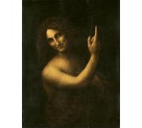 DQCJIYIGL Célèbre Art Décorative Imprimé Sur Toile Saint Jean Baptiste de Léonard de Vinci Imprimer Affiche Pour la Décoration de Bureau 60x90cm