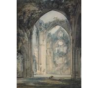 DQCJIYIGL Célèbre Art Décorative Imprimé Sur Toile Transept de l'abbaye de Tintern Monmouthshire par Mallord William Turner Imprimer Affiche Pour la Décoration de Bureau 60x90cm