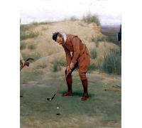 DQCJIYIGL Célèbre Poster Image Déco D'Art Murale Au temps des sermons Détail du golfeur par Charles Dollman Murale Tableaux Toile Pour la Décoration Murale 60x90cm