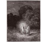 DQCJIYIGL Célèbre Poster Image Déco D'Art Murale la Divine Comédie de Gustave Doré Murale Tableaux Toile Pour la Décoration Murale 60x90cm