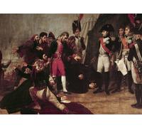 DQCJIYIGL Célèbre Poster Image Déco D'Art Murale la Reddition de Madrid Napoléon Ier reçoit la Reddition de Madrid par Antoine Jean Gros Murale Tableaux Toile Pour la Décoration Murale 60x90cm