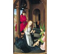 DQCJIYIGL Célèbre Poster Image Déco D'Art Murale l'aile gauche de la Nativité de l'Adoration des Mages de Hans Memling Murale Tableaux Toile Pour la Décoration Murale 60x90cm