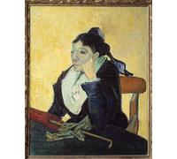DQCJIYIGL Célèbre Poster Image Déco D'Art Murale L'arlésienne Ou Portrait De Madame Ginoux Peinture de Vincent Van Gogh Murale Tableaux Toile Pour la Décoration Murale 60x90cm
