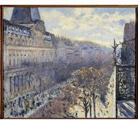DQCJIYIGL Célèbre Poster Image Déco D'Art Murale le Boulevard Des Italiens à Paris par Gustave Caillebotte Murale Tableaux Toile Pour la Décoration Murale 60x90cm