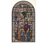 DQCJIYIGL Célèbre Poster Image Déco D'Art Murale L'entrée du Christ dans la fenêtre de Jérusalem dans l'église de St Peter Vere Street Londres par Edward Burne Jones Pour la Décoration Murale 60x90cm