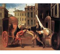 DQCJIYIGL Célèbre Poster Image Déco D'Art Murale les Deux Claude Gillot Murale Tableaux Toile Pour la Décoration Murale 60x90cm