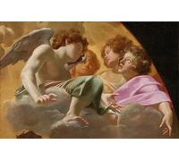 DQCJIYIGL Célèbre Poster Image Déco D'Art Murale Maquette du retable de Saint-Pierre de Simon Vouet Murale Tableaux Toile Pour la Décoration Murale 60x90cm