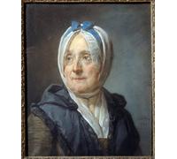 DQCJIYIGL Célèbre Poster Image Déco D'Art Murale Portrait de Madame Chardin née Françoise Marguerite Pouget Pastel par Jean Baptiste Simeon Chardin Pour la Décoration Murale 60x90cm