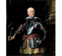 DQCJIYIGL Célèbre Poster Image Déco D'Art Murale Portrait d'un homme en armure par Anthony Van Dyck Murale Tableaux Toile Pour la Décoration Murale 60x90cm