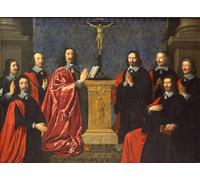 DQCJIYIGL Célèbre Poster Image Déco D'Art Murale the Provost of the Merchants and the Aldermen of the City of Paris by Philippe De Champaigne Murale Tableaux Toile Pour la Décoration Murale 60x90cm