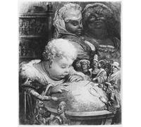 DQCJIYIGL De Célèbres Tableaux Affiche de Arts Affiche Artistique Education de Gargantua par Gustave Dore Prints Toile Pour la Décoration du Salon 60x90cm