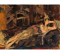 DQCJIYIGL De Célèbres Tableaux Affiche de Arts Affiche Artistique Ida Rubinstein en Zobeide dans Scheharazade de Jacques Emile Blanche Prints Toile Pour la Décoration du Salon 60x90cm