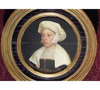 DQCJIYIGL De Célèbres Tableaux Affiche de Arts Affiche Artistique la femme d'un dignitaire à la cour du roi Henri VIII par Hans Holbein le Jeune Prints Toile Pour la Décoration du Salon 60x90cm
