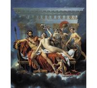 DQCJIYIGL De Célèbres Tableaux Affiche de Arts Affiche Artistique Mars Désarmé par Vénus et les Trois Grâces de Jacques louis David Pour la Décoration du Salon 60x90cm