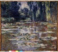 DQCJIYIGL De Célèbres Tableaux Affiche de Arts Affiche Artistique Petit Pont à Giverny Peinture de Claude Monet Prints Toile Pour la Décoration du Salon 60x90cm